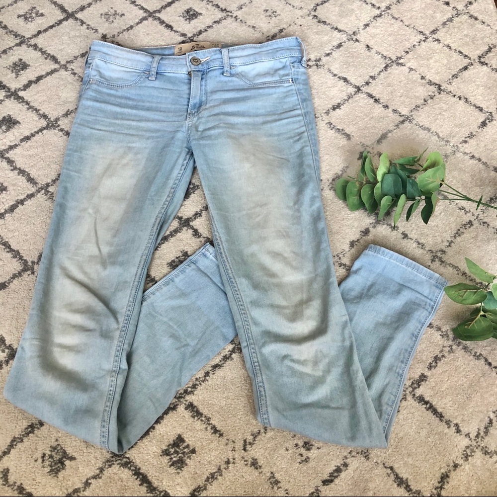 Hollister light wash jean leggings